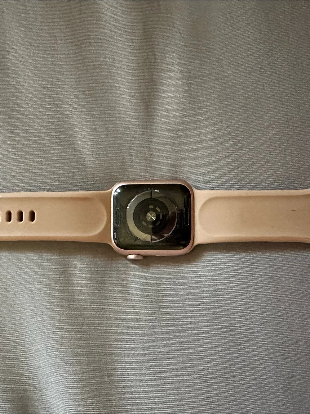 Apple Watch with Tan Floral-Embossed Leather Band
